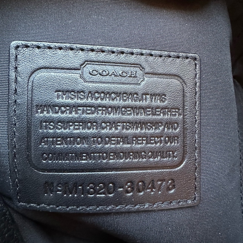 Coach Pebbled Leather Highrise handbag 30473 - Picture 11 of 12